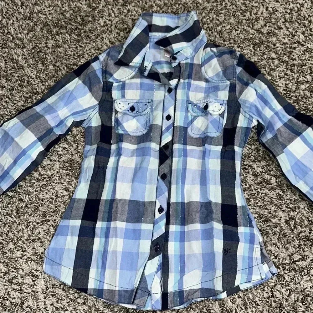 Justice Girls Flannel T-Shirt - Picture 2 of 6